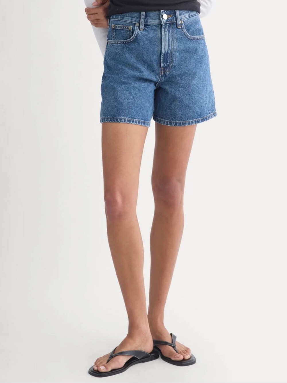 Everlane A Line Denim Shorts
